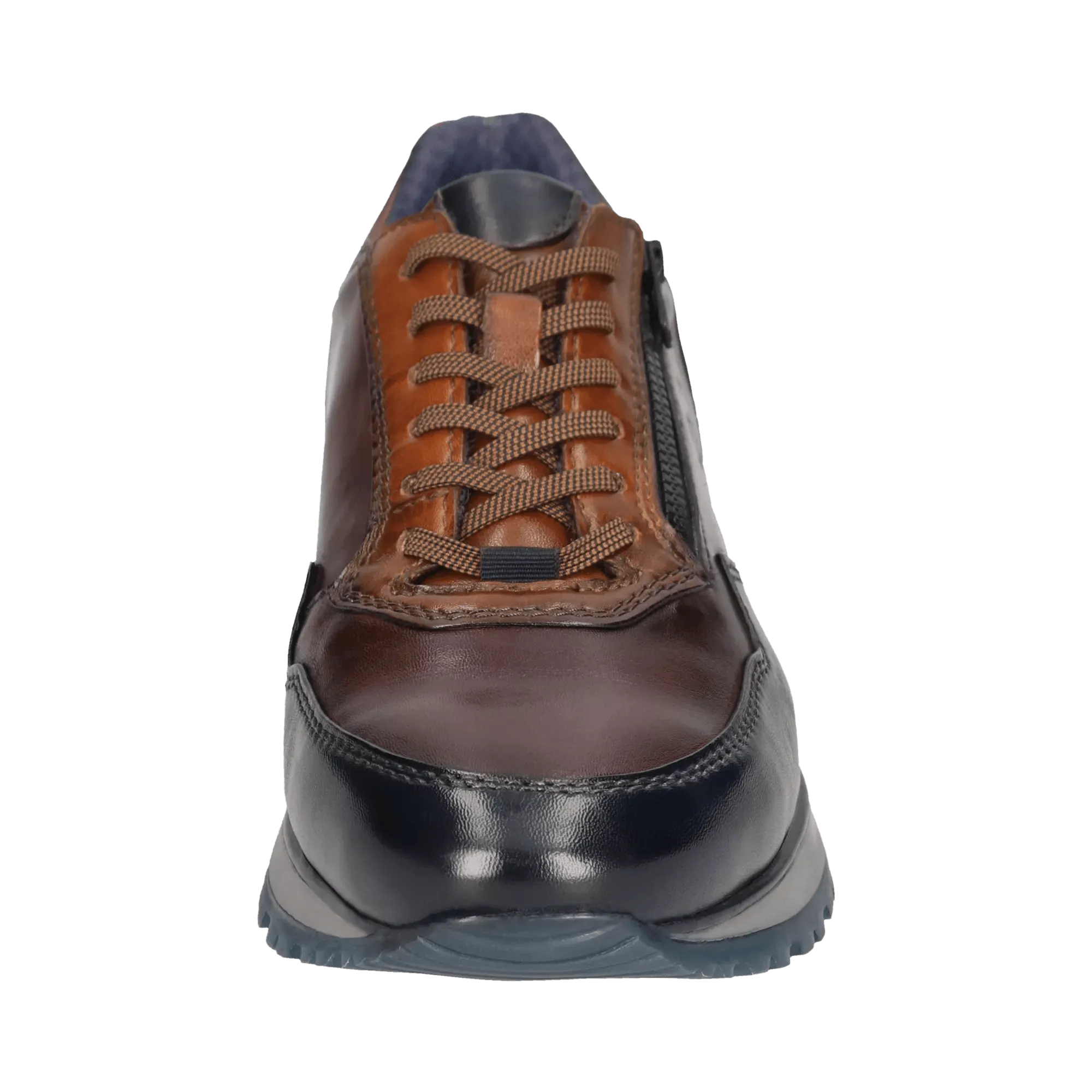 Leder Sneaker dunkelblau