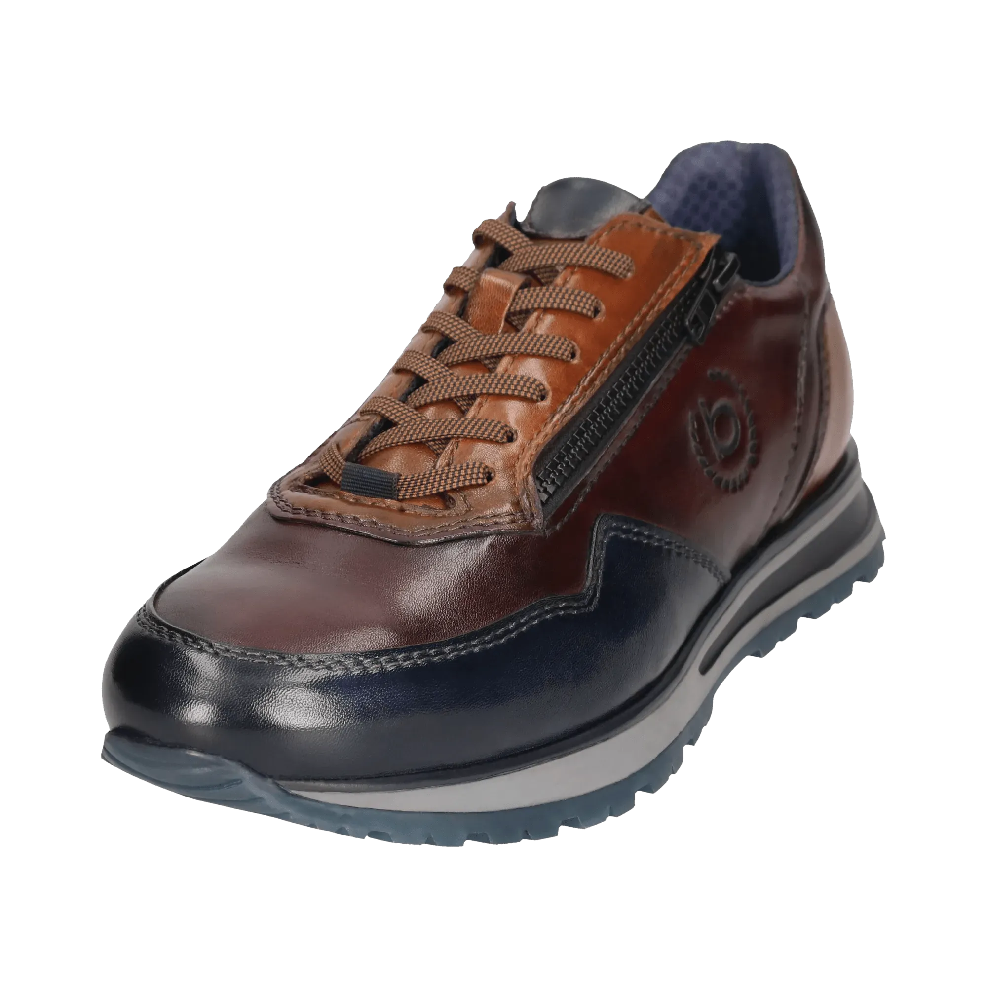 Leder Sneaker dunkelblau