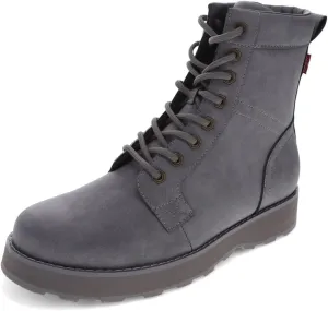 Levi's Mens Greyson UL Vegan Leather Lace Up Rugged Casual Boot, Grey Mono, 7 M