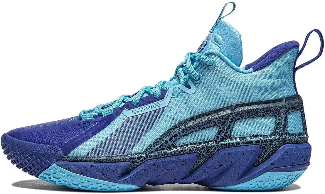LI-NING BADFIVE 4 Men's Reflective Lightweight High Rebound Mid Top Basketball Outdoor Shoes ABFU015