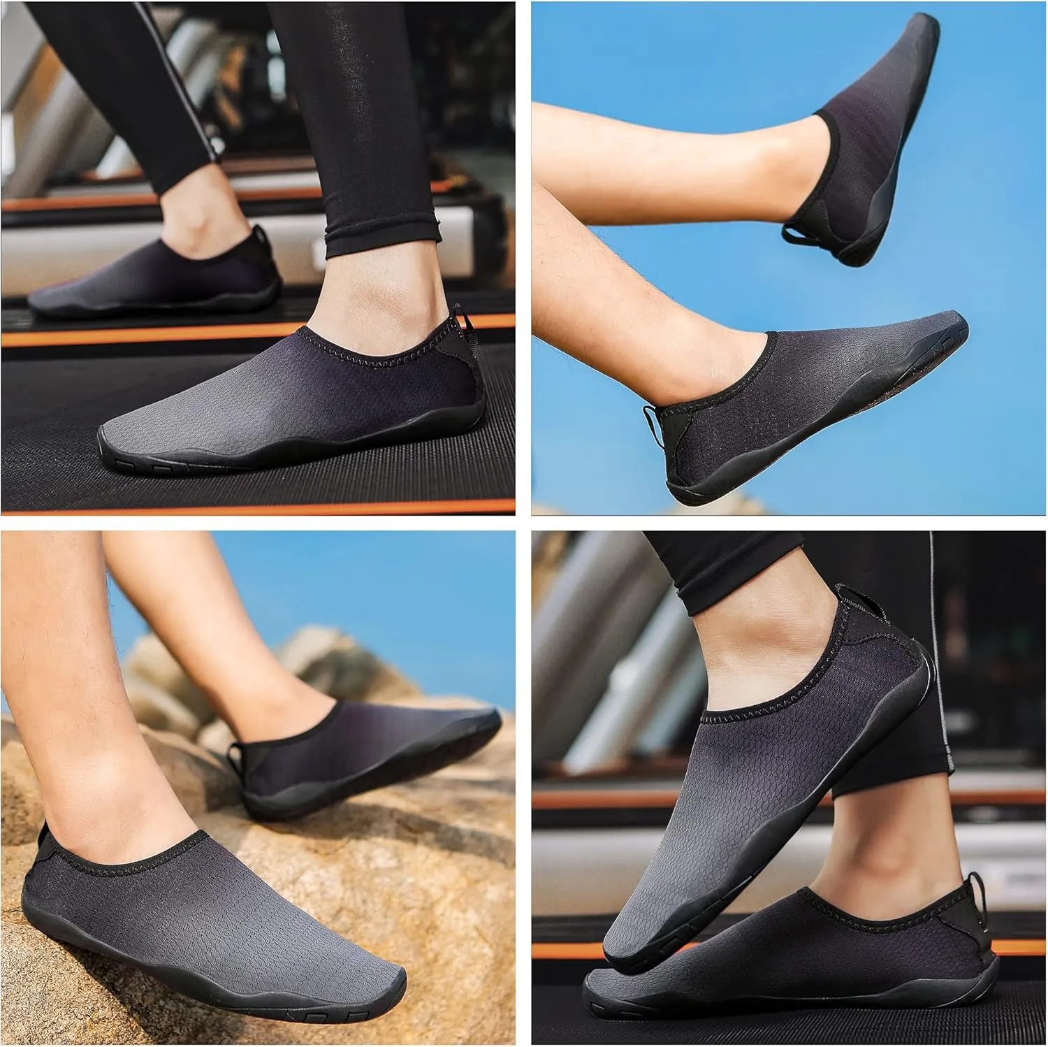 Lightweight Comfortable Water Shoes for Men Women Barefoot Quick Dry Aqua Shoes Outdoor Beach Shoes for Diving Walking Boating Swimming Surfing Yoga