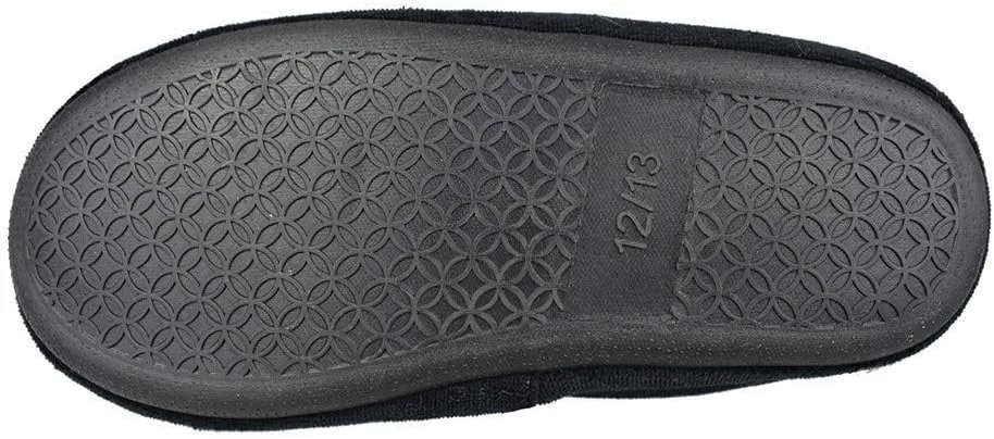 Little Kids Big Boys Warm Slippers with Soft Memory Foam Slip-on Indoor Football Slippers