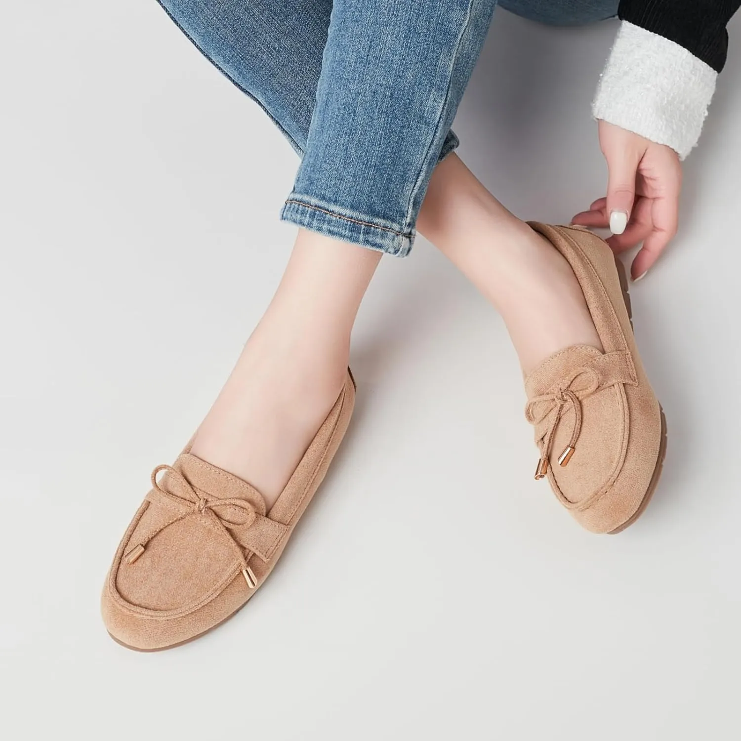 Loafers for Women Slip On Flats Shoes Non Slip Work Shoes Comfort Soft Business Casual Walking Womens Loafers