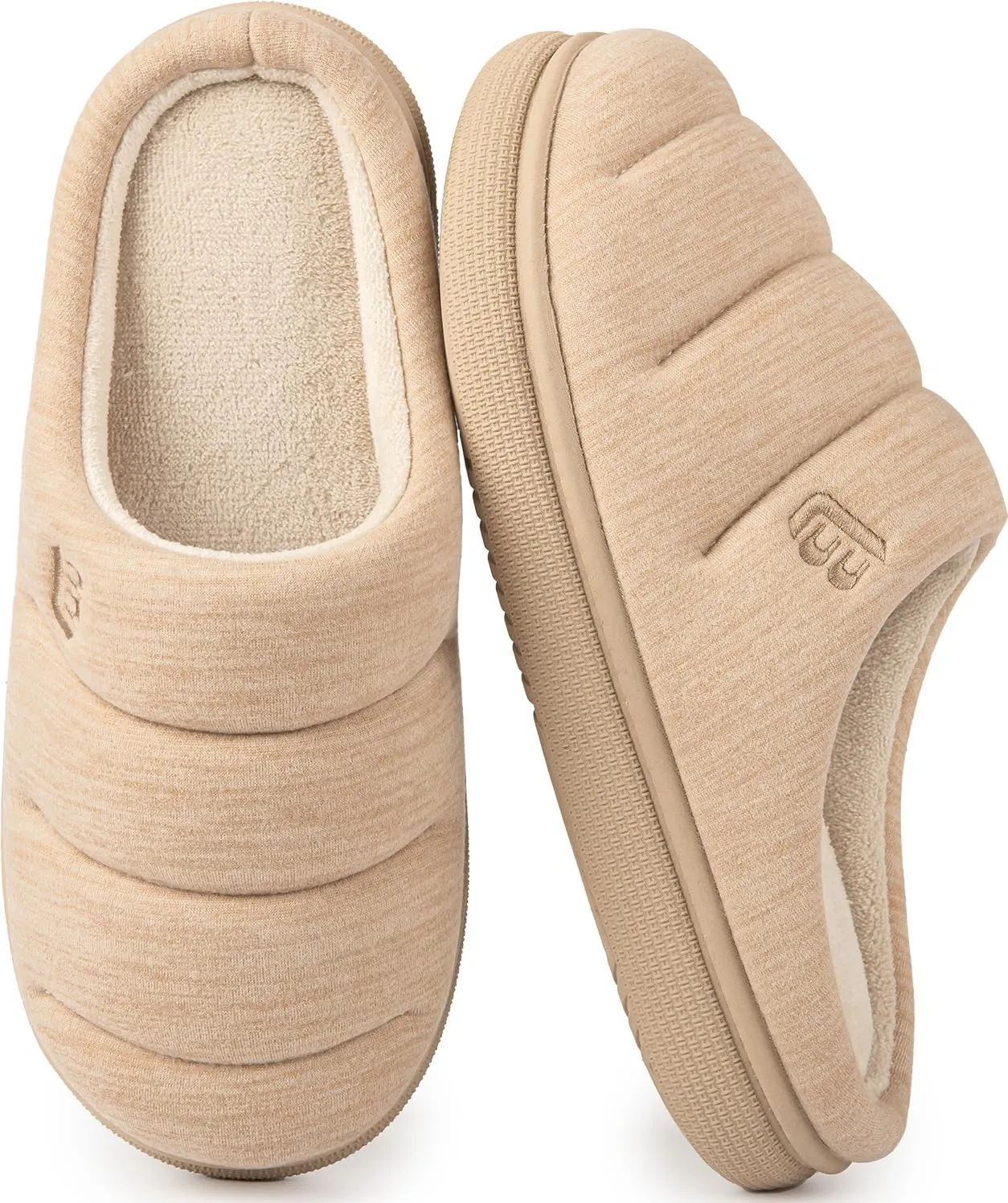 LongBay Women's House Slippers Ultra-Soft Memory Foam Bedroom Shoes Slip On Clogs for Indoor Outdoor