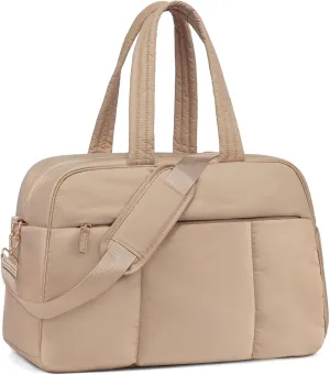 LOVEVOOK Travel Duffel, Gym Bag for Women with Shoe Compartment, Carry-On Weekender with Wet Pocket for Sports