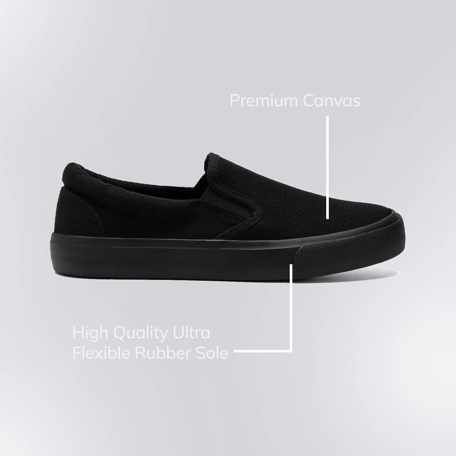 Low-Top Slip Ons Women's Fashion Sneakers Casual Canvas Sneakers for Women Comfortable Flats Breathable Padded Insole Slip on Sneakers Women Low Slip on Shoes