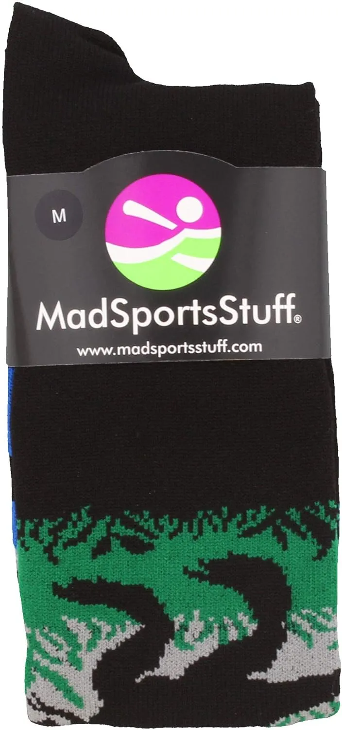 MadSportsStuff Wild T-Rex Dinosaur Socks Over the Calf