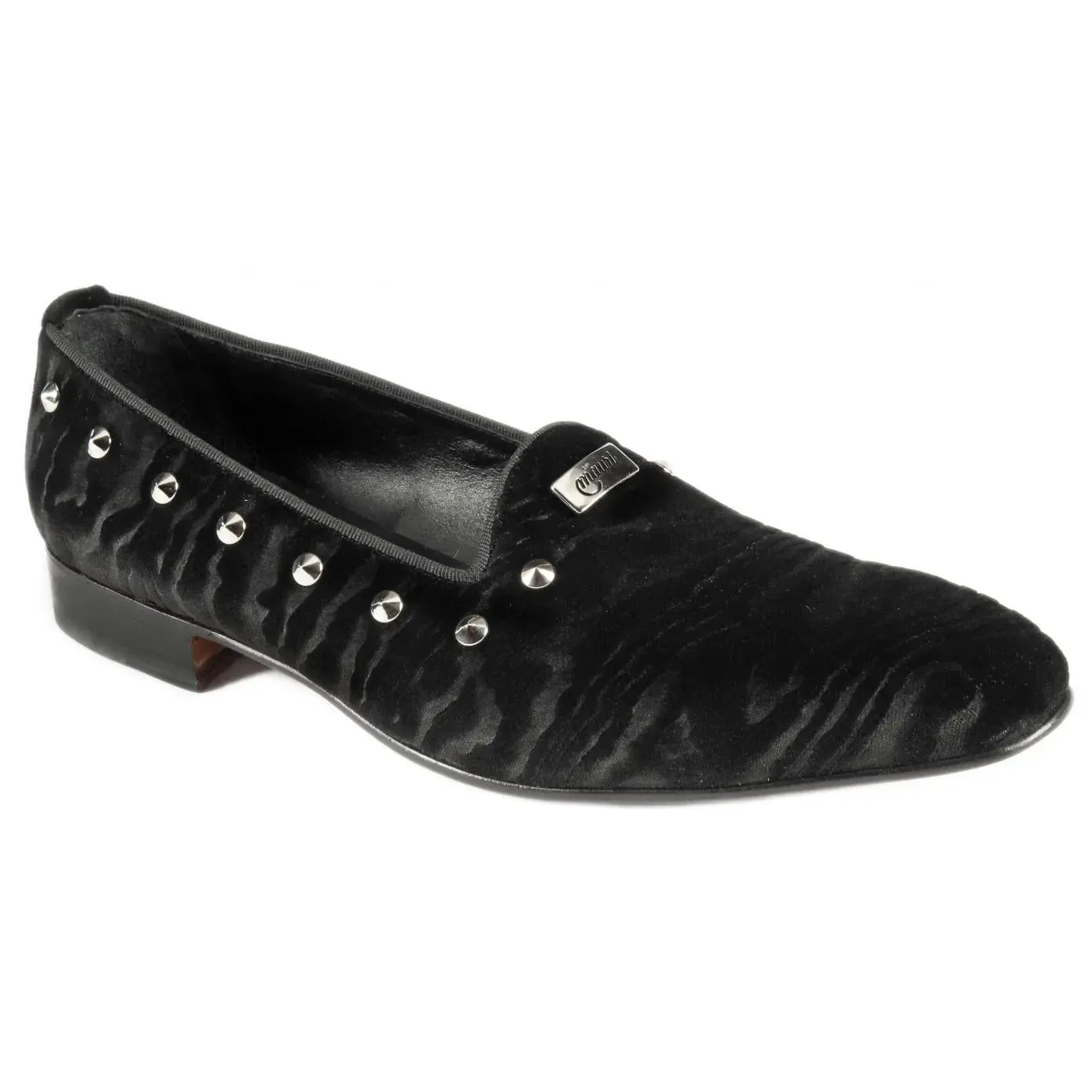 Mauri 3061 Black Camouflage Genuine Suede Loafer Shoes