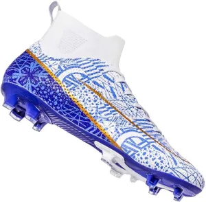 MEBAMY Men's Football Cleats High-Tops Comfortable - Gold-Plated Sole Spikes Soccer Boots for Turf AG