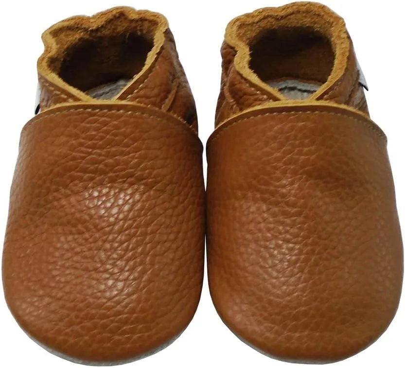Mejale Baby Infant Toddler Shoes Slip-on Soft Sole Leather Moccasins Pre-Walkers