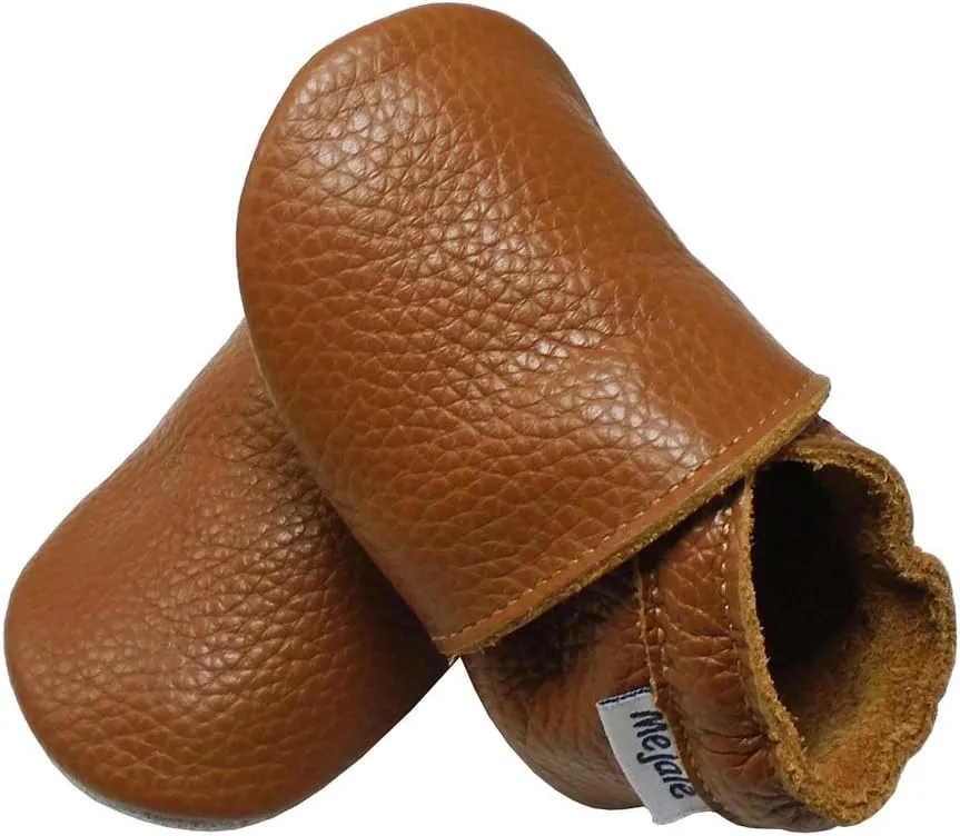 Mejale Baby Infant Toddler Shoes Slip-on Soft Sole Leather Moccasins Pre-Walkers