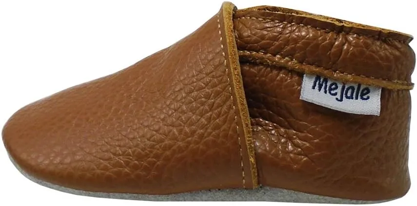 Mejale Baby Infant Toddler Shoes Slip-on Soft Sole Leather Moccasins Pre-Walkers