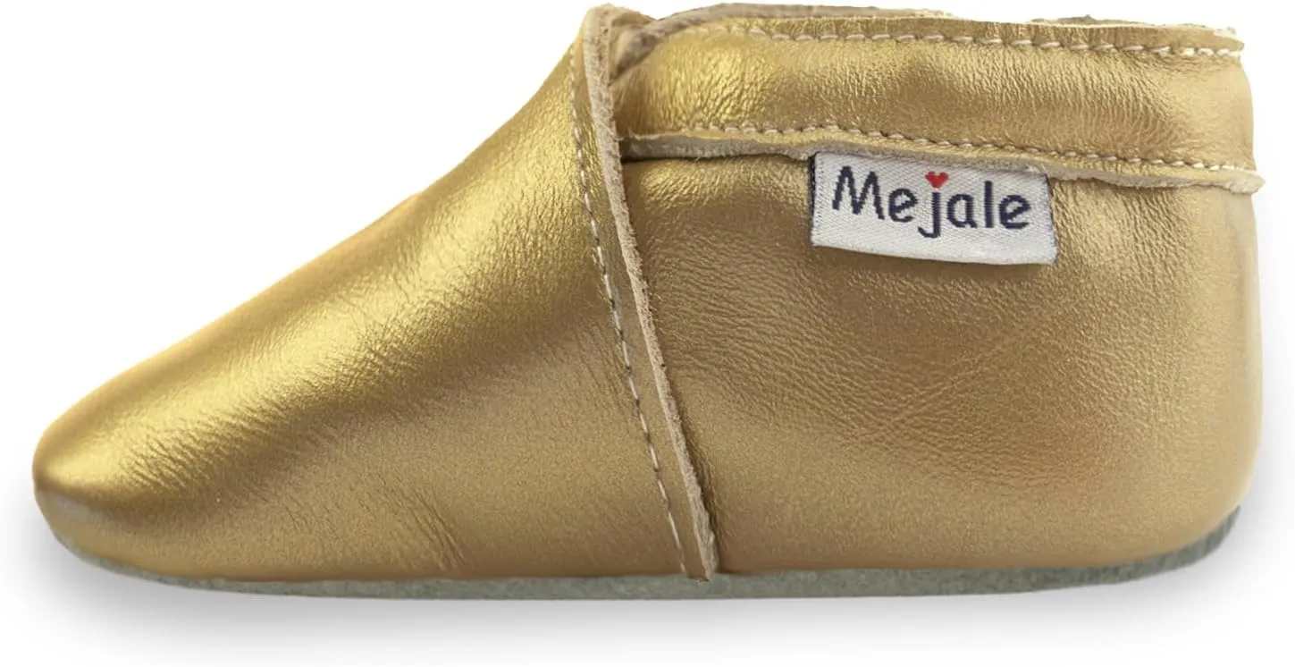 Mejale Baby Infant Toddler Shoes Slip-on Soft Sole Leather Moccasins Pre-Walkers