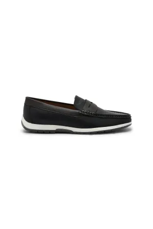 Men Navy Penny Loafer