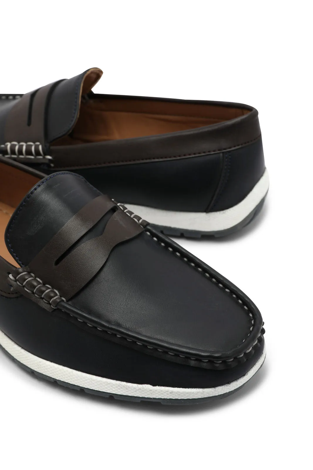 Men Navy Penny Loafer