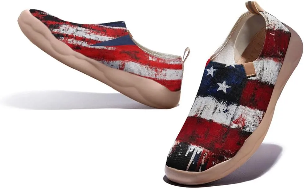 Men's Artistic Design Sneakers Slip-On Casual Loafers Fashionable Lightweight Travel Shoes Size 7-13