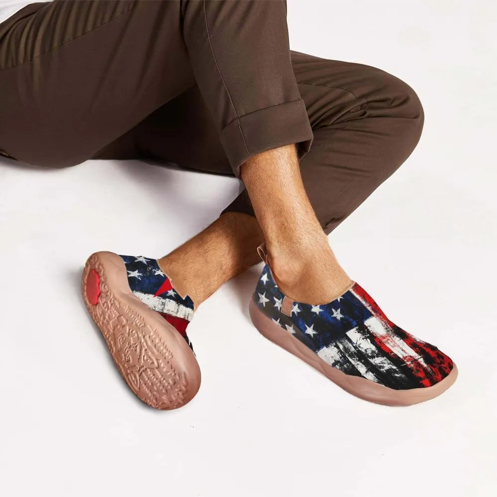 Men's Artistic Design Sneakers Slip-On Casual Loafers Fashionable Lightweight Travel Shoes Size 7-13