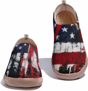 Men's Artistic Design Sneakers Slip-On Casual Loafers Fashionable Lightweight Travel Shoes Size 7-13
