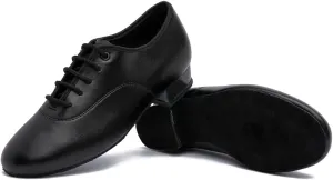 Men's Black Ballroom Latin Performance Shoes Waltz Modern Dancing Practice Shoe