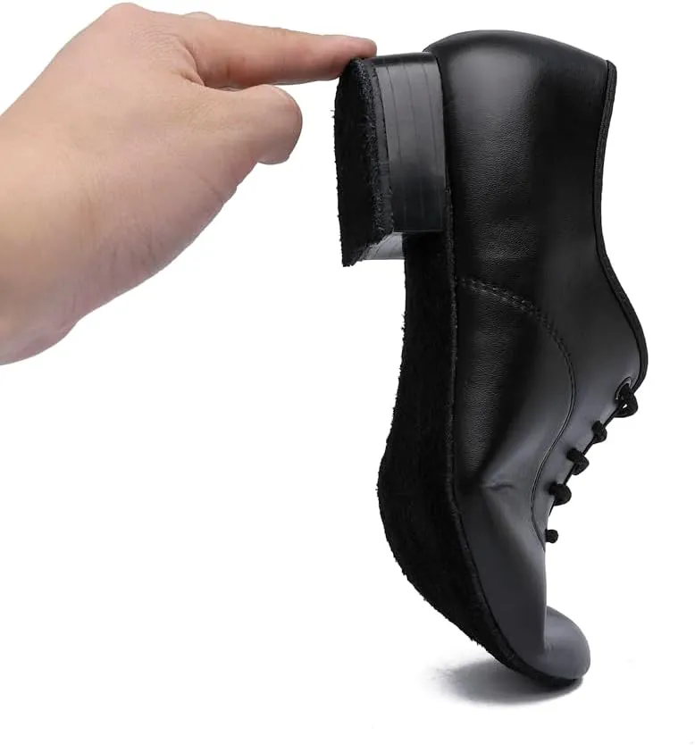 Men's Black Ballroom Latin Performance Shoes Waltz Modern Dancing Practice Shoe