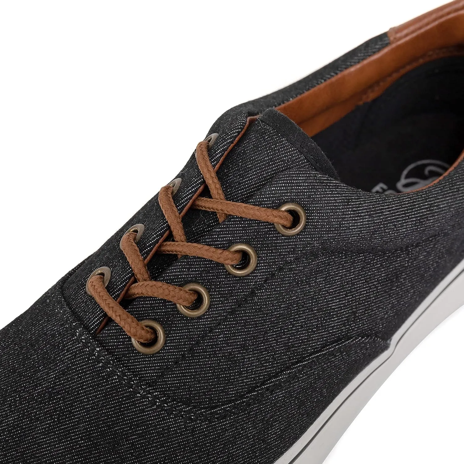 Men's Black Classic Low Top Shoes Canvas Fashion Sneaker with Soft Insole Causal Dress Shoes for Men Comfortable Walking Shoes