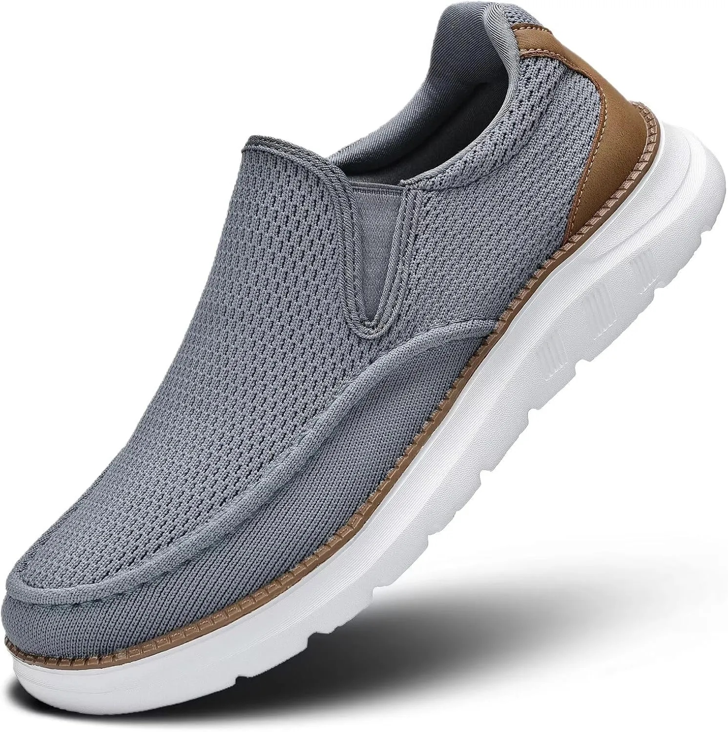 Mens Boat Shoes Casual Loafers Slip On Walking Dress Sneakers Mesh Business Oxfords Work Lightweight Soft Sole