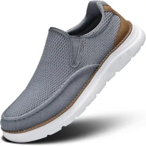 Mens Boat Shoes Casual Loafers Slip On Walking Dress Sneakers Mesh Business Oxfords Work Lightweight Soft Sole