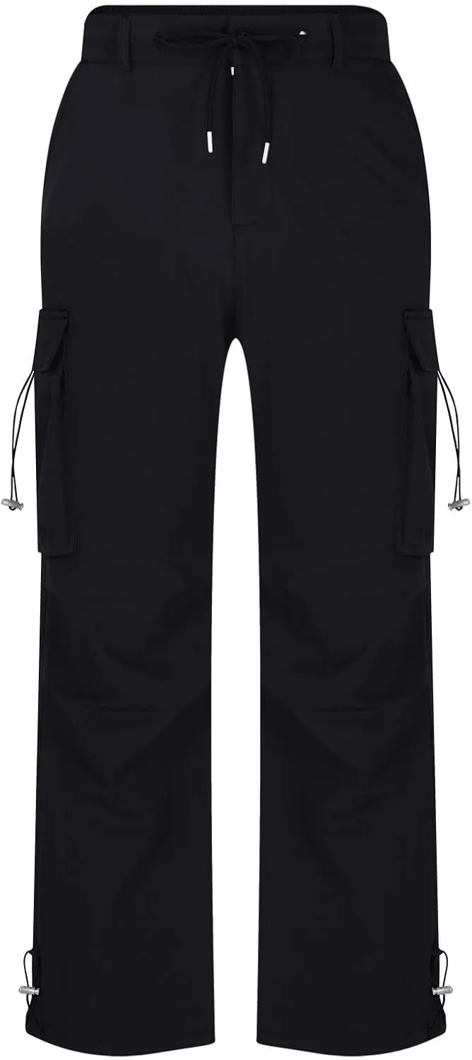 Mens Cargo Pants Relaxed Fit Elastic Waist Straight Leg Pants Rugged Flex Relaxed Fit Canvas Cargo Work Pant 2025