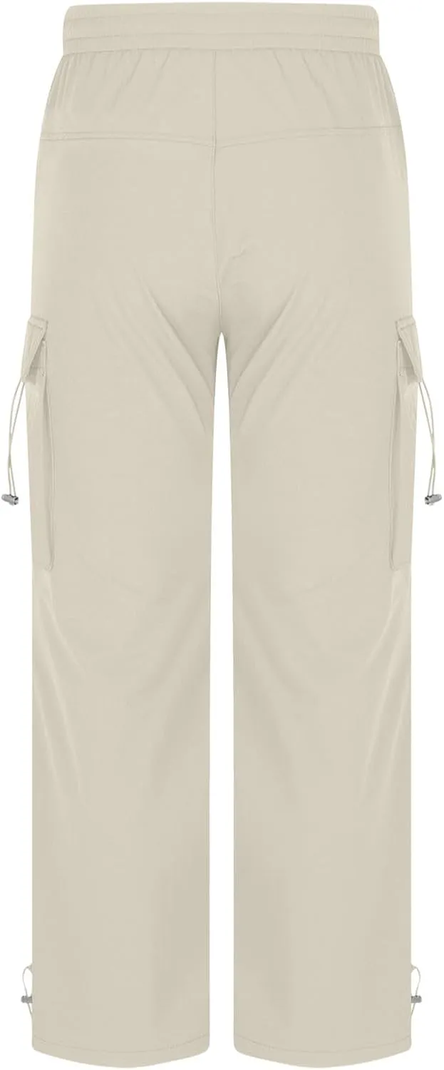 Mens Cargo Pants Relaxed Fit Elastic Waist Straight Leg Pants Rugged Flex Relaxed Fit Canvas Cargo Work Pant 2025