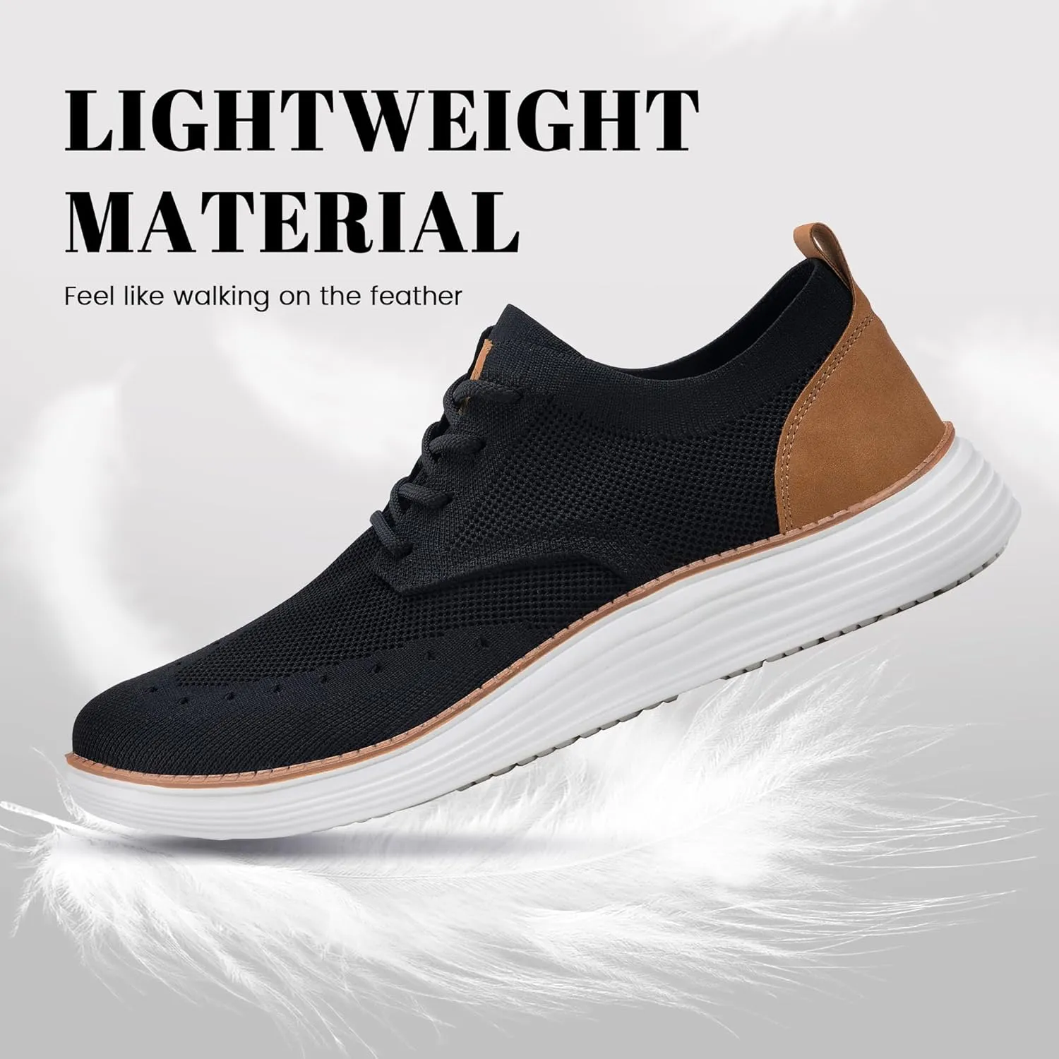 Men's Casual Dress Shoes Mesh Breathable Oxfords Sneakers Lightweight Comfortable Walking Shoes 7.5-12.5