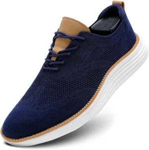 Mens Casual Loafers Shoes Slip On Walking Dress Sneakers Mesh Business Oxfords Work Lightweight Soft Sole Zapatos