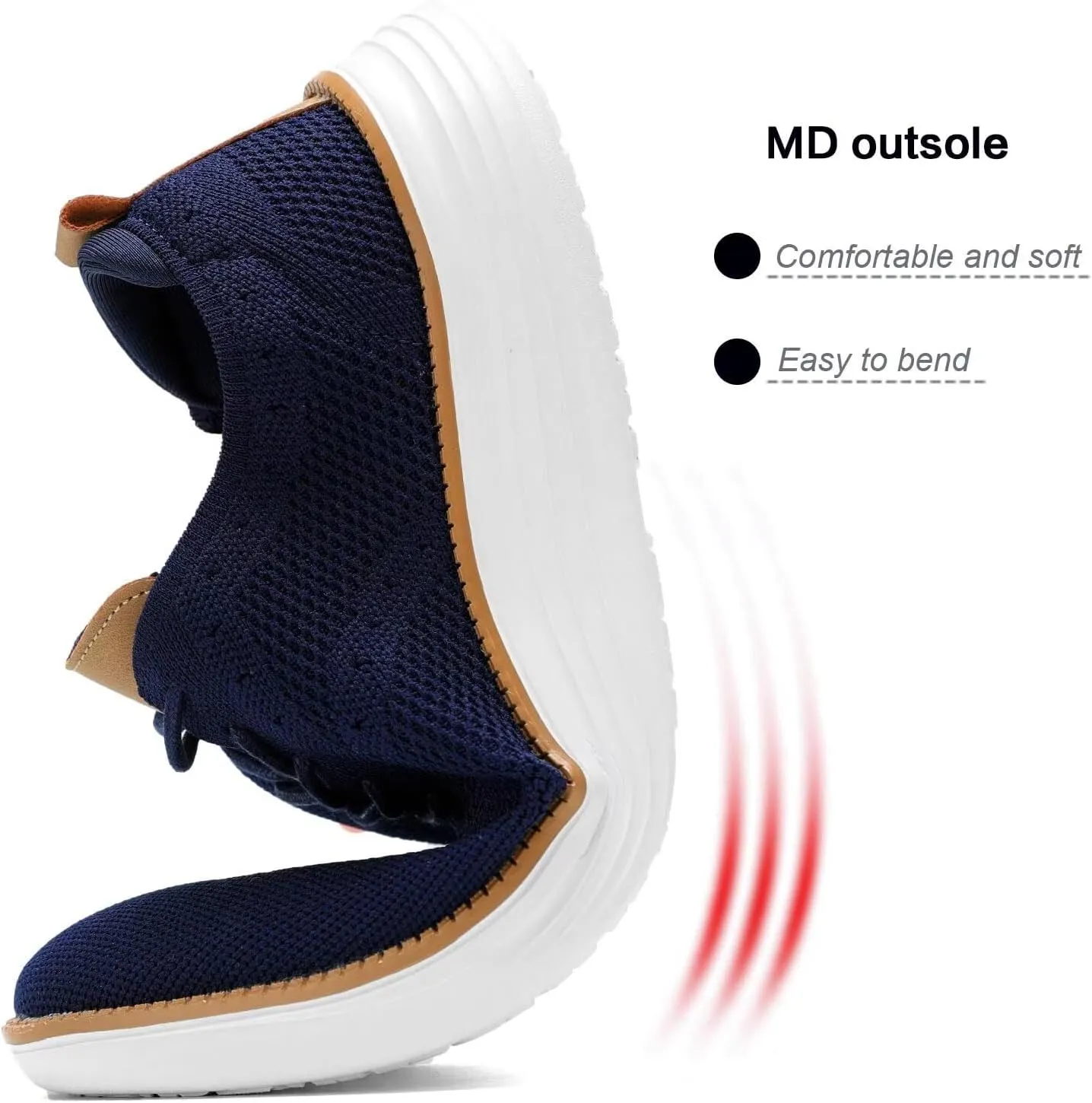 Mens Casual Loafers Shoes Slip On Walking Dress Sneakers Mesh Business Oxfords Work Lightweight Soft Sole Zapatos