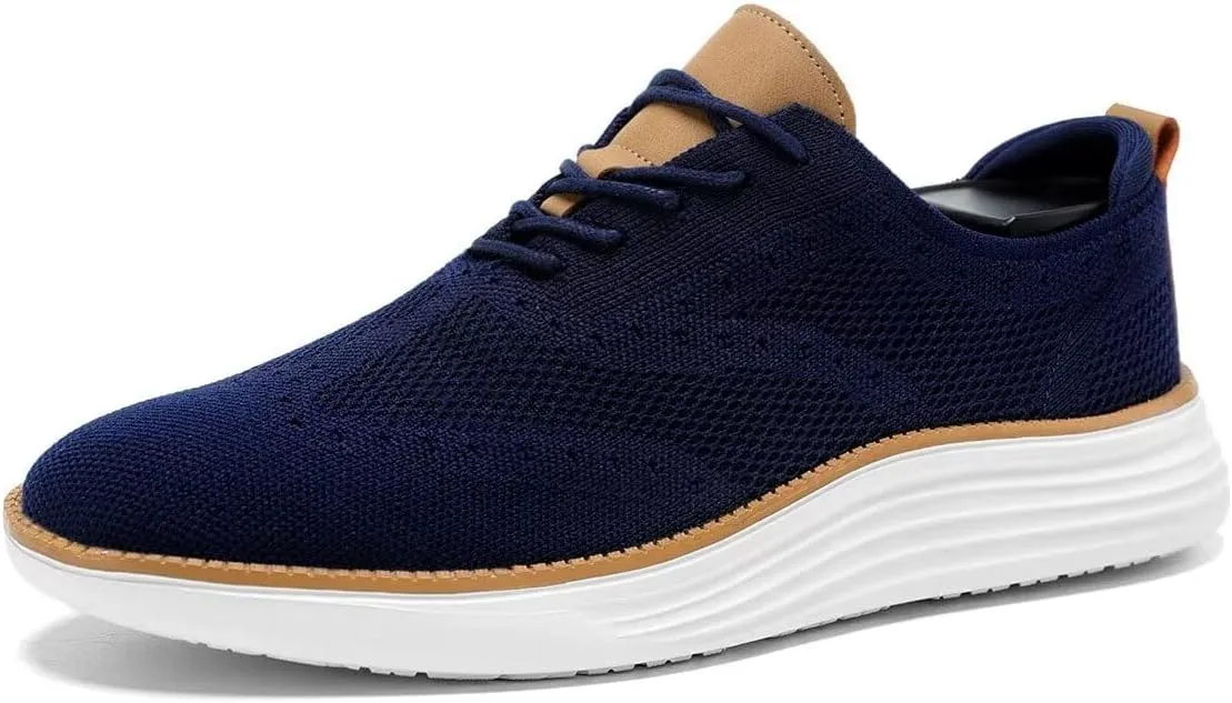 Mens Casual Loafers Shoes Slip On Walking Dress Sneakers Mesh Business Oxfords Work Lightweight Soft Sole Zapatos