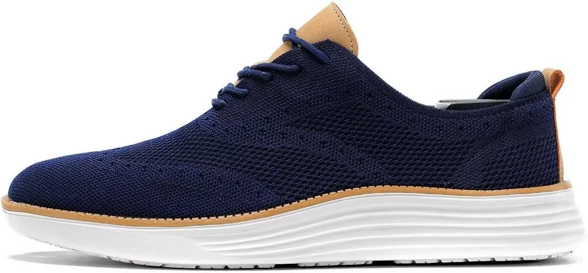Mens Casual Loafers Shoes Slip On Walking Dress Sneakers Mesh Business Oxfords Work Lightweight Soft Sole Zapatos