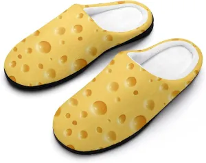 Mens House Slippers Women's Halloween Checkered Cotton Slippers Soft Clog Slippers Non-Slip Sole Indoor Outdoor Shoes