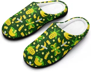 Mens House Slippers Women's Halloween Cotton Slippers Closed Toe Soft Clog Slippers Non-Slip Warm Indoor Outdoor Shoes