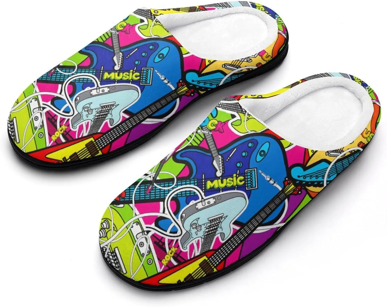 Mens House Slippers Women's Halloween Cotton Slippers Closed Toe Soft Clog Slippers Non-Slip Warm Indoor Outdoor Shoes