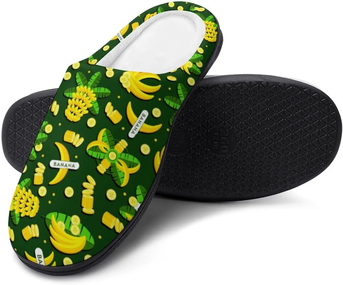 Mens House Slippers Women's Halloween Cotton Slippers Closed Toe Soft Clog Slippers Non-Slip Warm Indoor Outdoor Shoes
