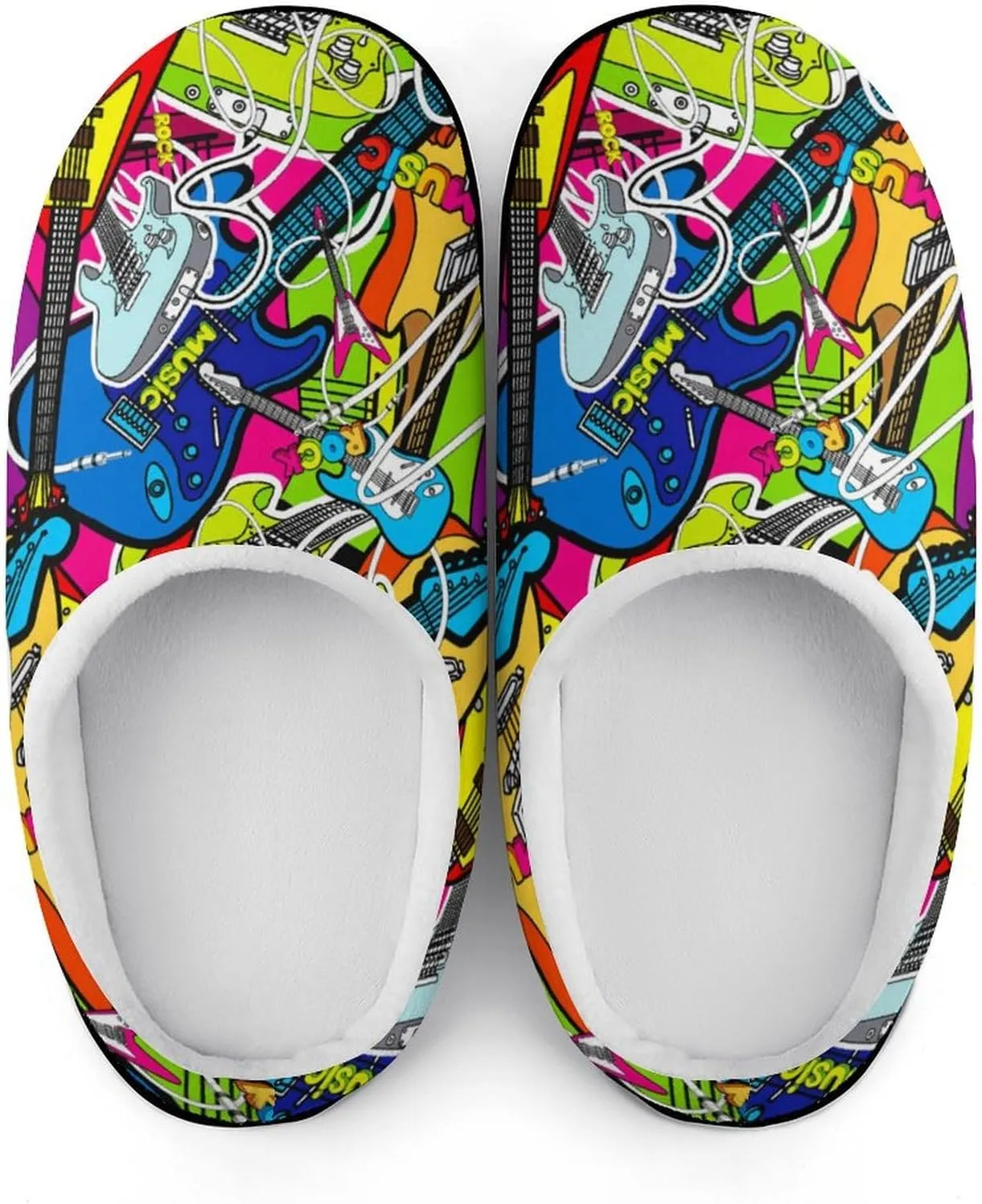Mens House Slippers Women's Halloween Cotton Slippers Closed Toe Soft Clog Slippers Non-Slip Warm Indoor Outdoor Shoes