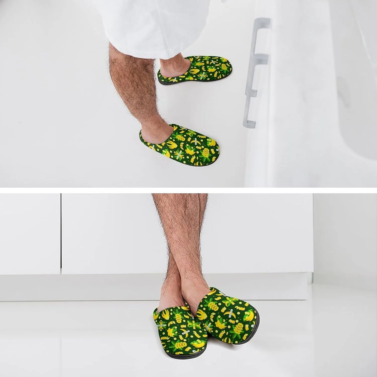 Mens House Slippers Women's Halloween Cotton Slippers Closed Toe Soft Clog Slippers Non-Slip Warm Indoor Outdoor Shoes