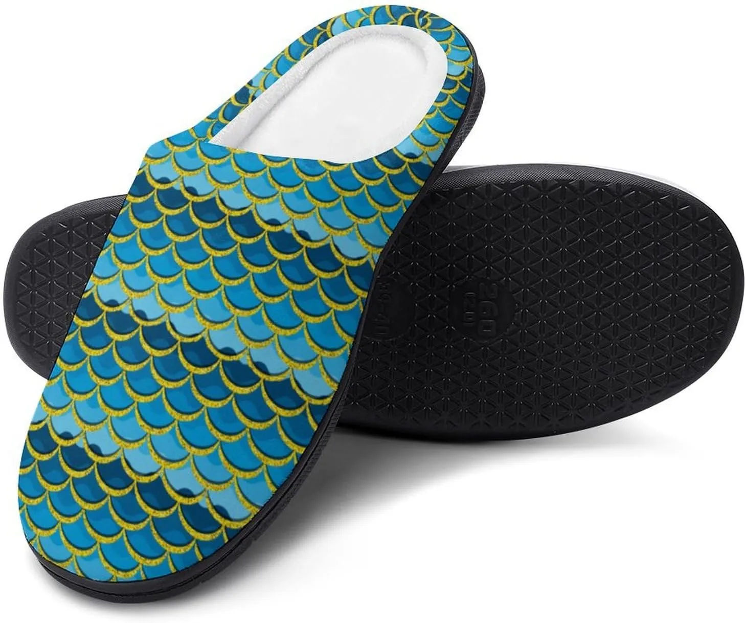 Mens House Slippers Womens Halloween Cotton Slippers Soft Memory Foam Clog Slippers Non-Slip Warm Indoor Outdoor Shoes