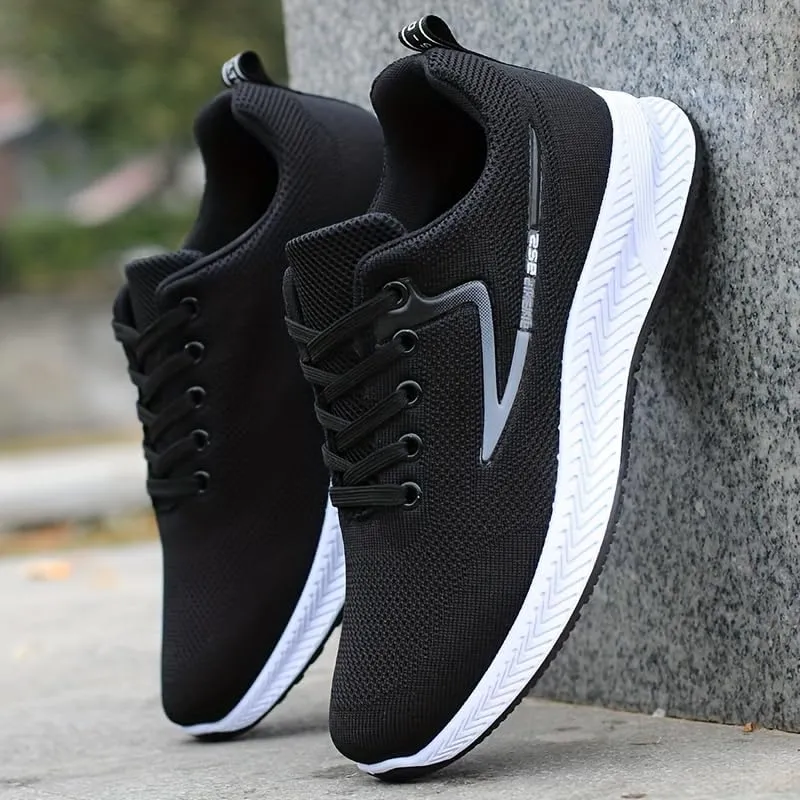 Men's Lace-up Lightweight Sneakers Shoes Breathable Running Basketball Workout Shoes