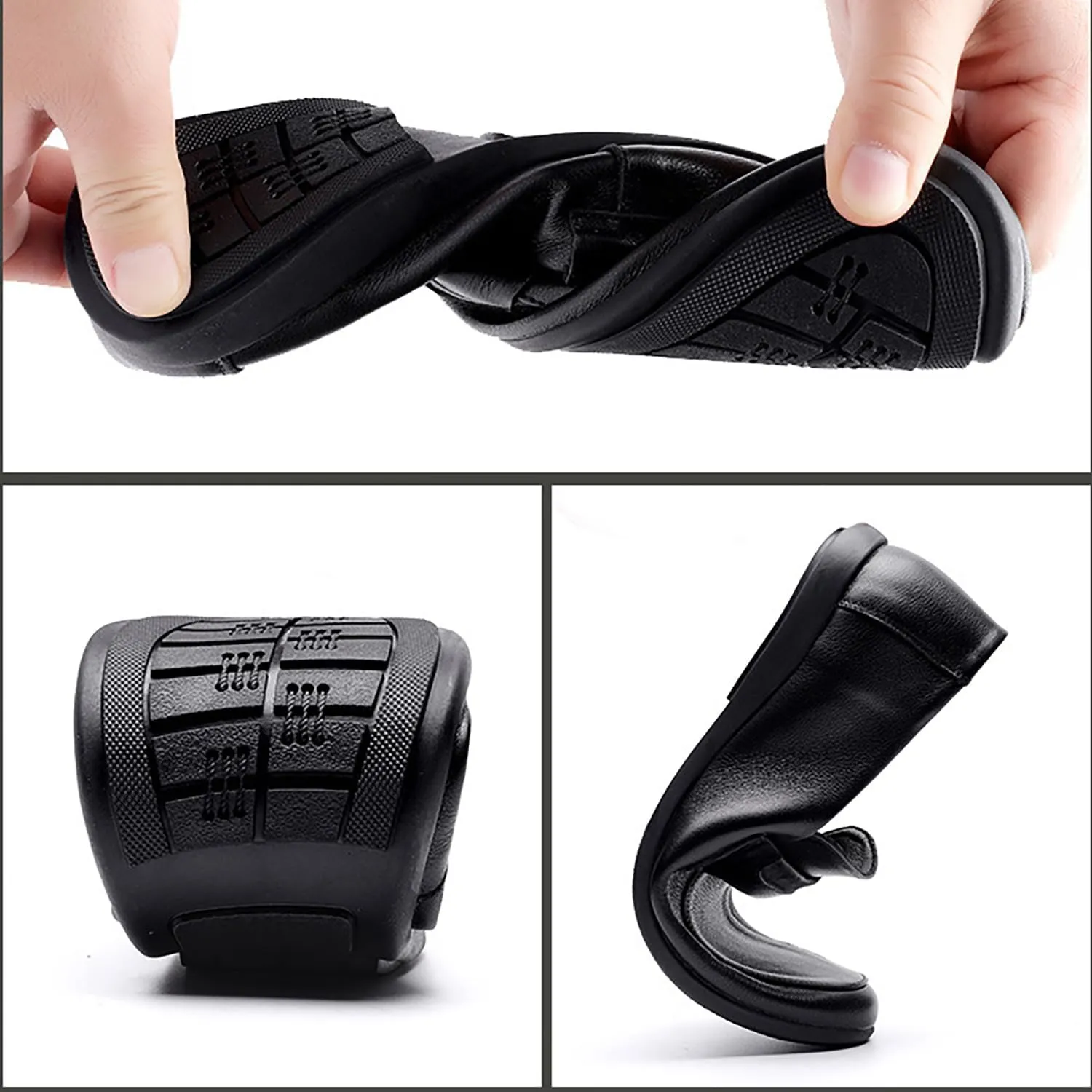 Men's Leather Dress Loafers Slip On Casual Shoes Lightweight Soft Penny Loafers Classic Moccasins Driving Shoes