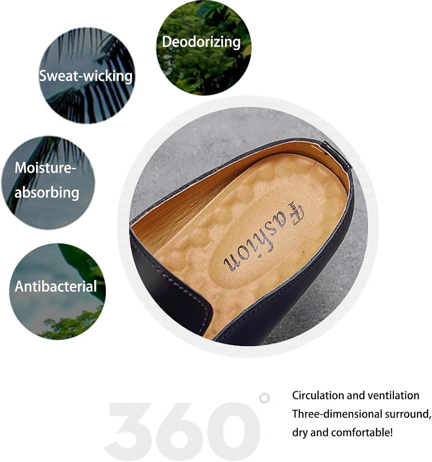 Men's Leather Open Back Flat Mules Vintage Round Toe Soft Sole Non-Slip Slip-On Formal Slippers Business Work Driving Walking Shoes