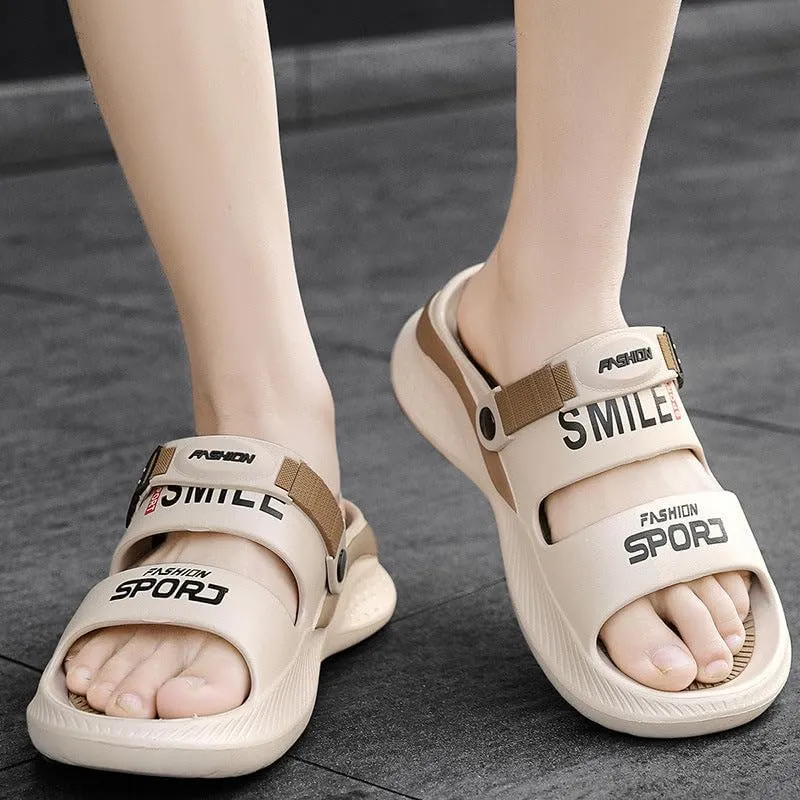 Men's Non-slip Soft Sole Casual Sandals, Men's Hiking Sandals Comfortable Breathable Slip On Outdoor Water Slippers