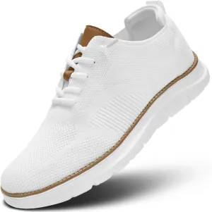 Mens Oxfords Casual Fashion Slip on Shoes Dress Business Sneakers Mesh Work Comfortable Lightweight Soft Sole