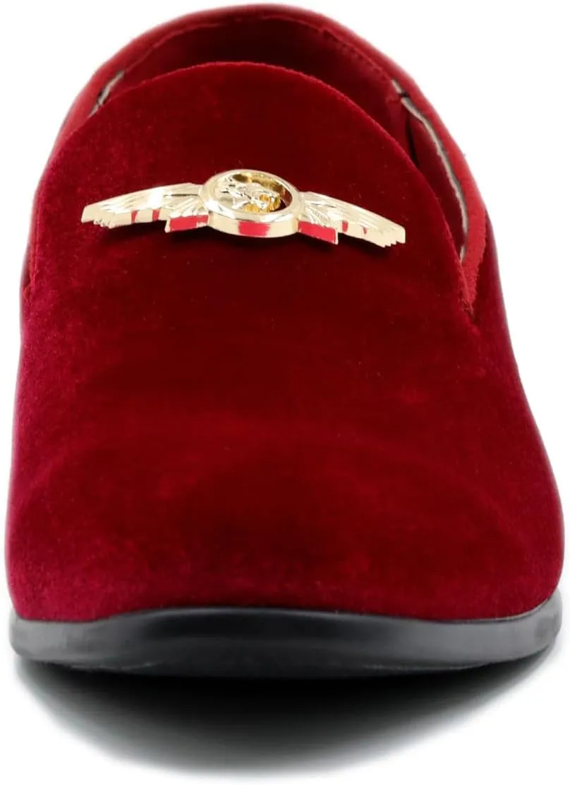 Men's Penny Slip-on Velvet Loafer Suede Dress Shoes Designer Smoking Slipper Prom Wedding Shoes