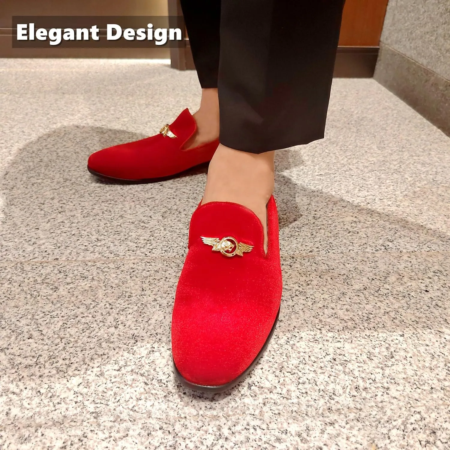 Men's Penny Slip-on Velvet Loafer Suede Dress Shoes Designer Smoking Slipper Prom Wedding Shoes