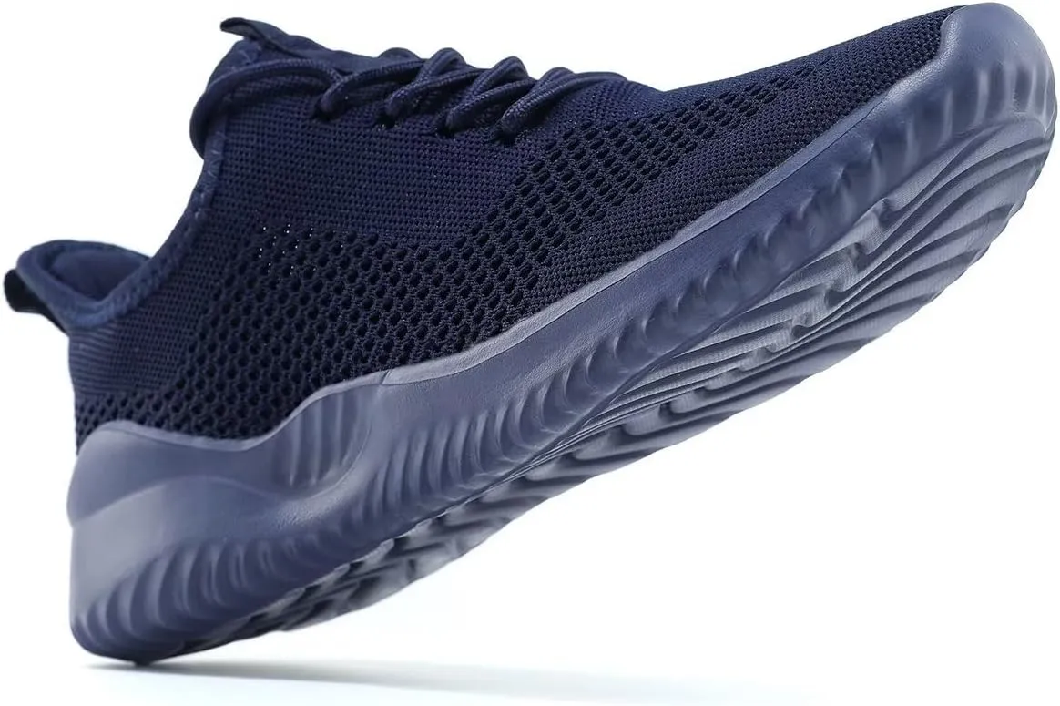 Mens Running Shoes Slip on Walking Tennis Sneakers Fashion Breathable Mesh Soft Sole Casual Athletic Lightweight