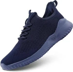 Mens Running Shoes Slip on Walking Tennis Sneakers Fashion Breathable Mesh Soft Sole Casual Athletic Lightweight